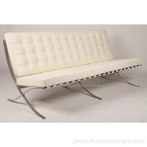 Designer furniture white Barcelona sofa set